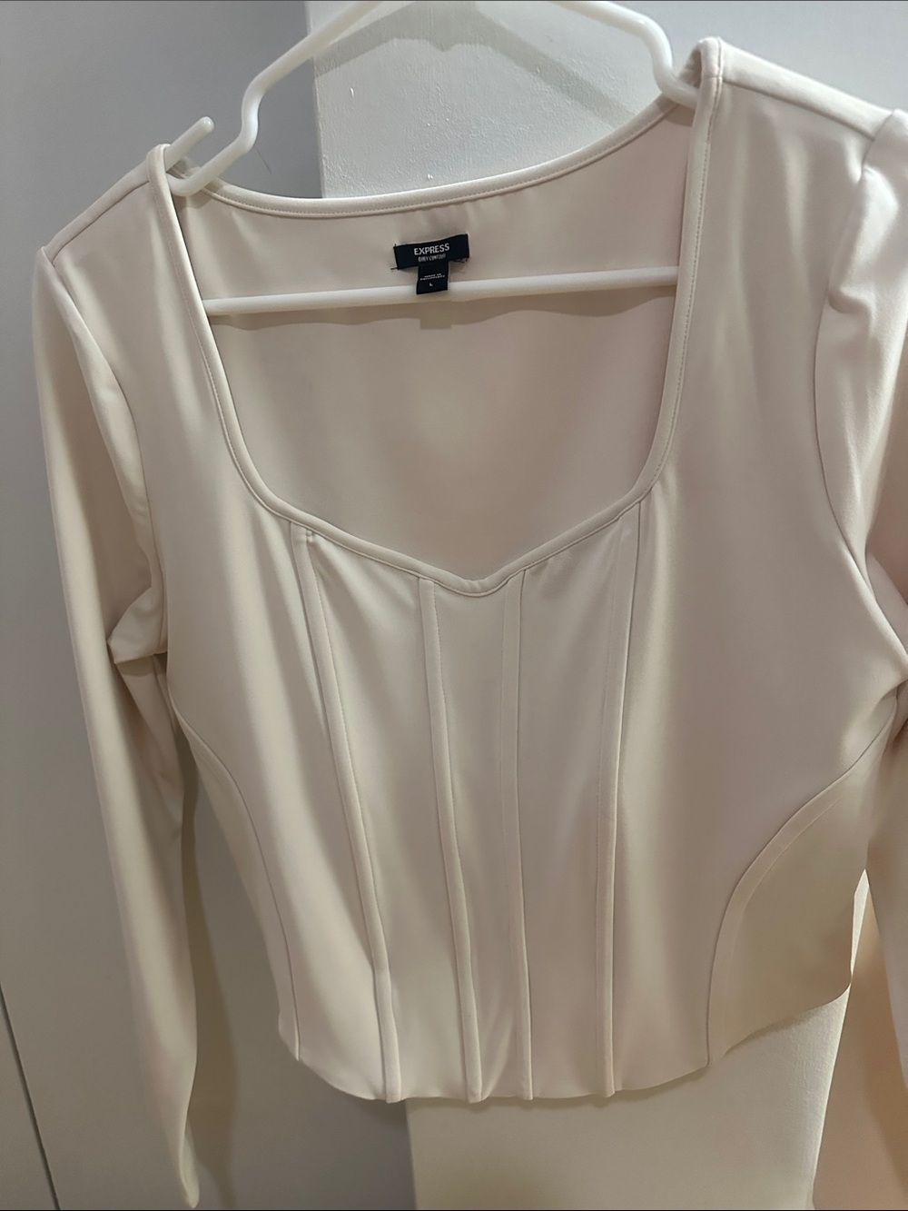 Express Long Sleeve Bustier Top